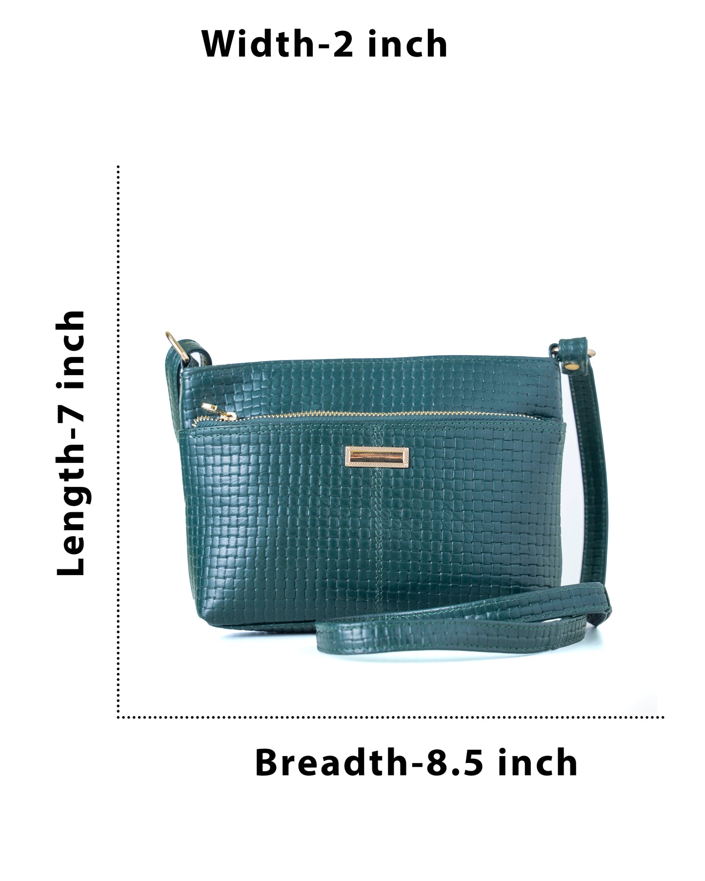 Green Hide Vrisa Leather Ladies Sling Bag