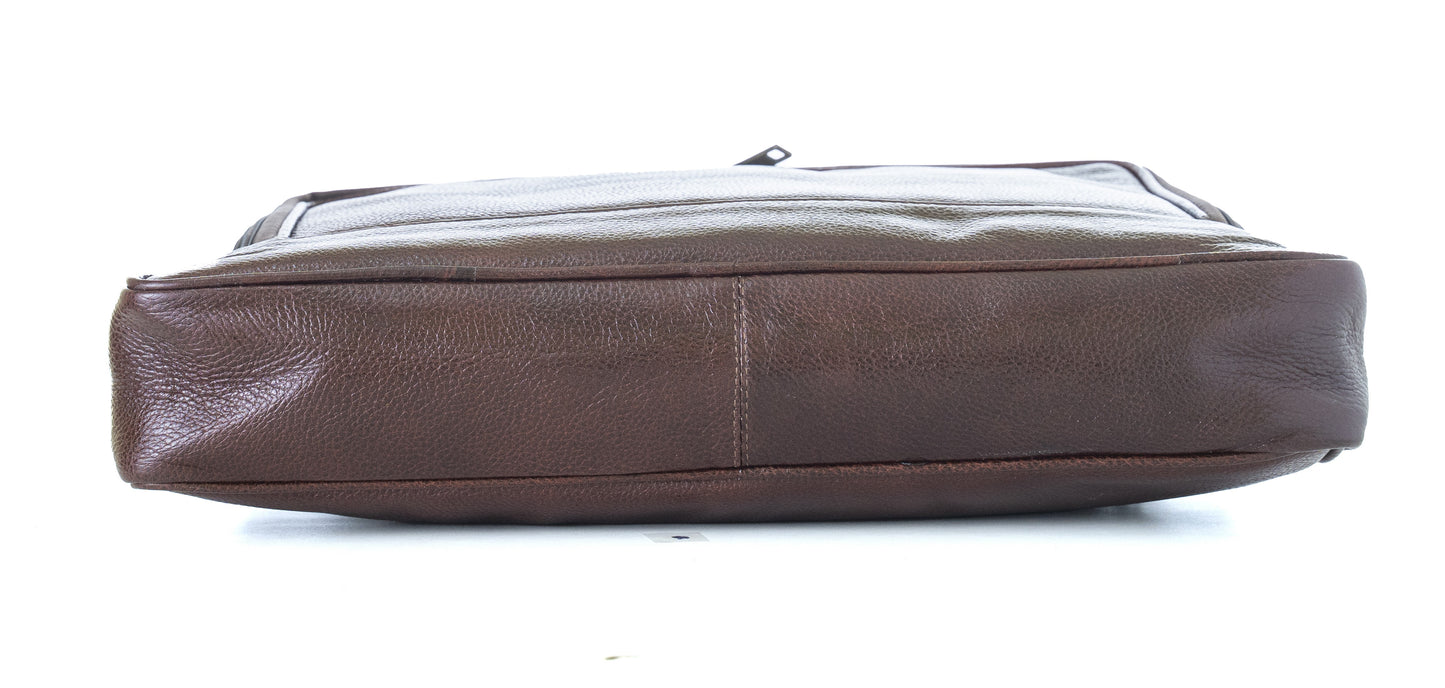 Green Hide Verve Leather Laptop Bag
