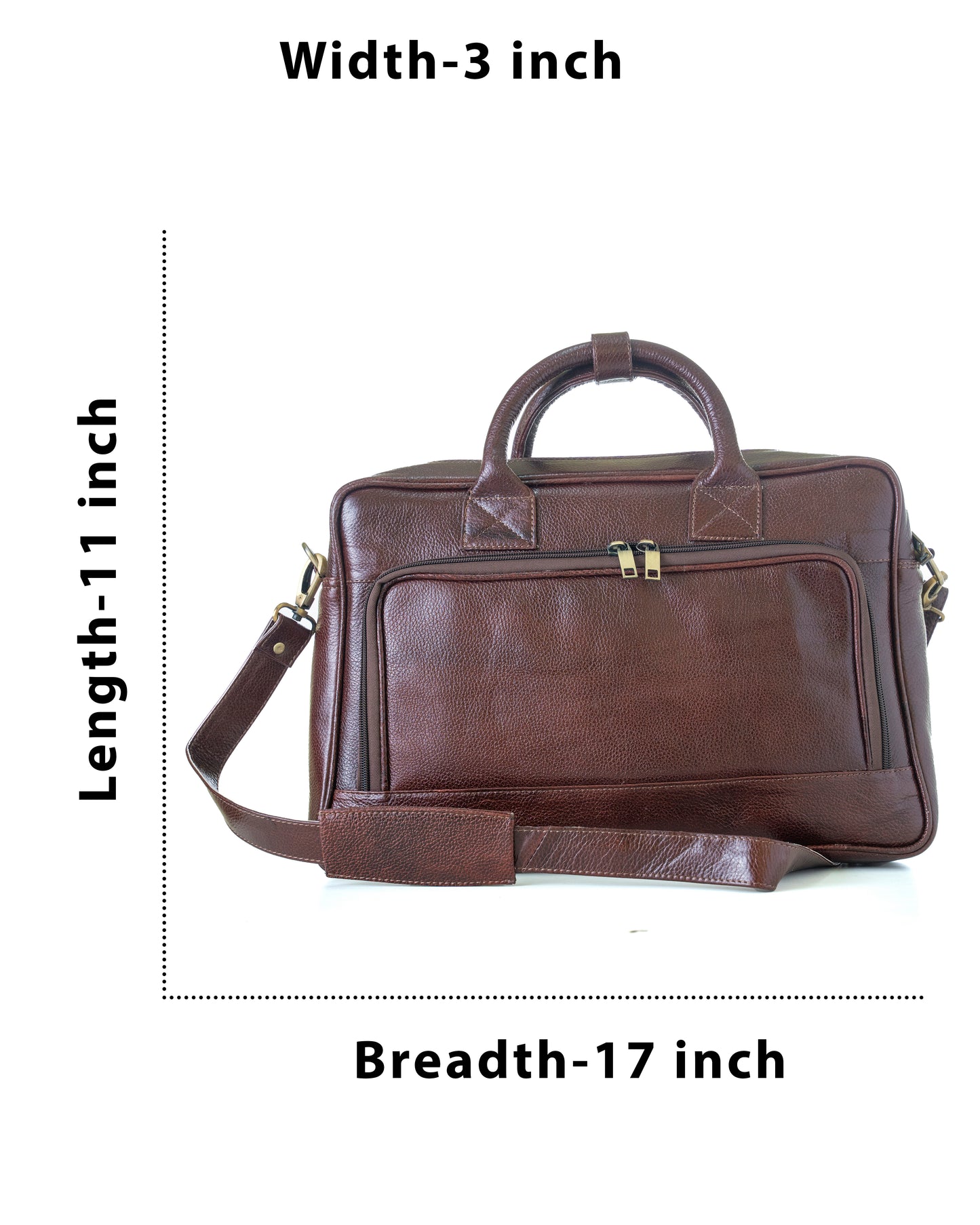 Green Hide Verve Leather Laptop Bag