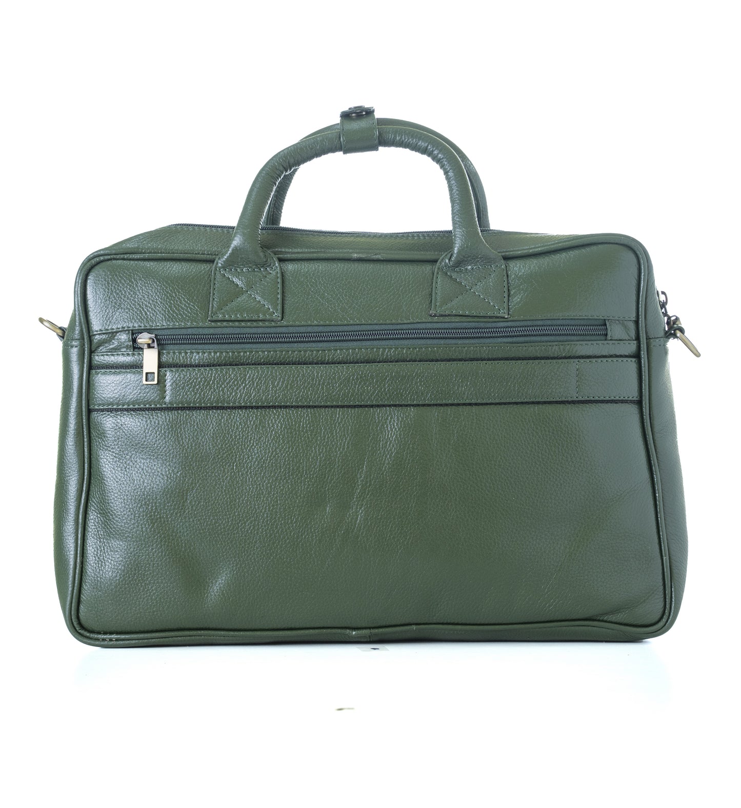 Green Hide Verve Leather Laptop Bag