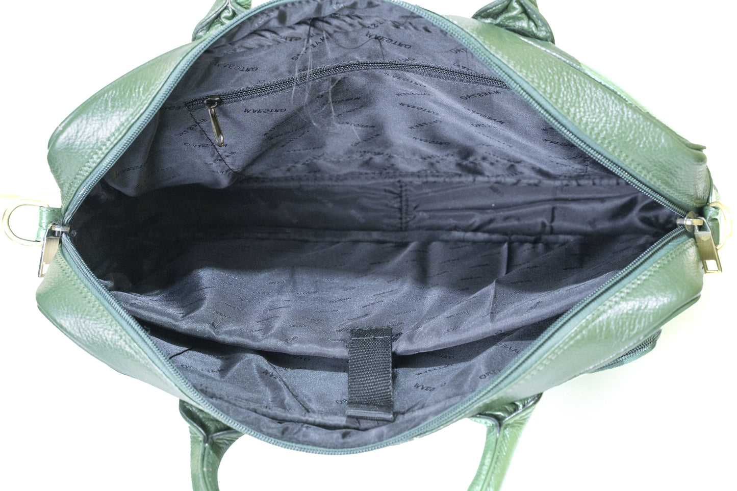 Green Hide Verve Leather Laptop Bag