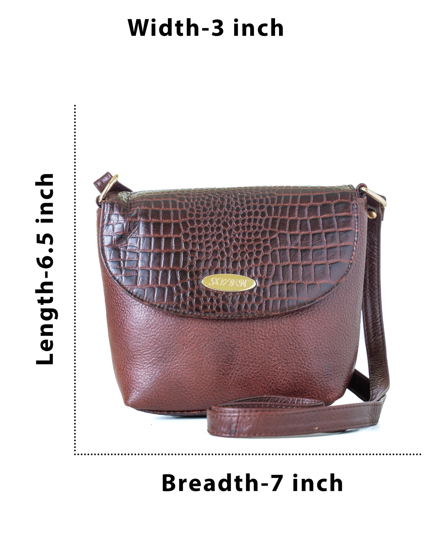Green Hide Aarvika Leather Ladies Sling Bag