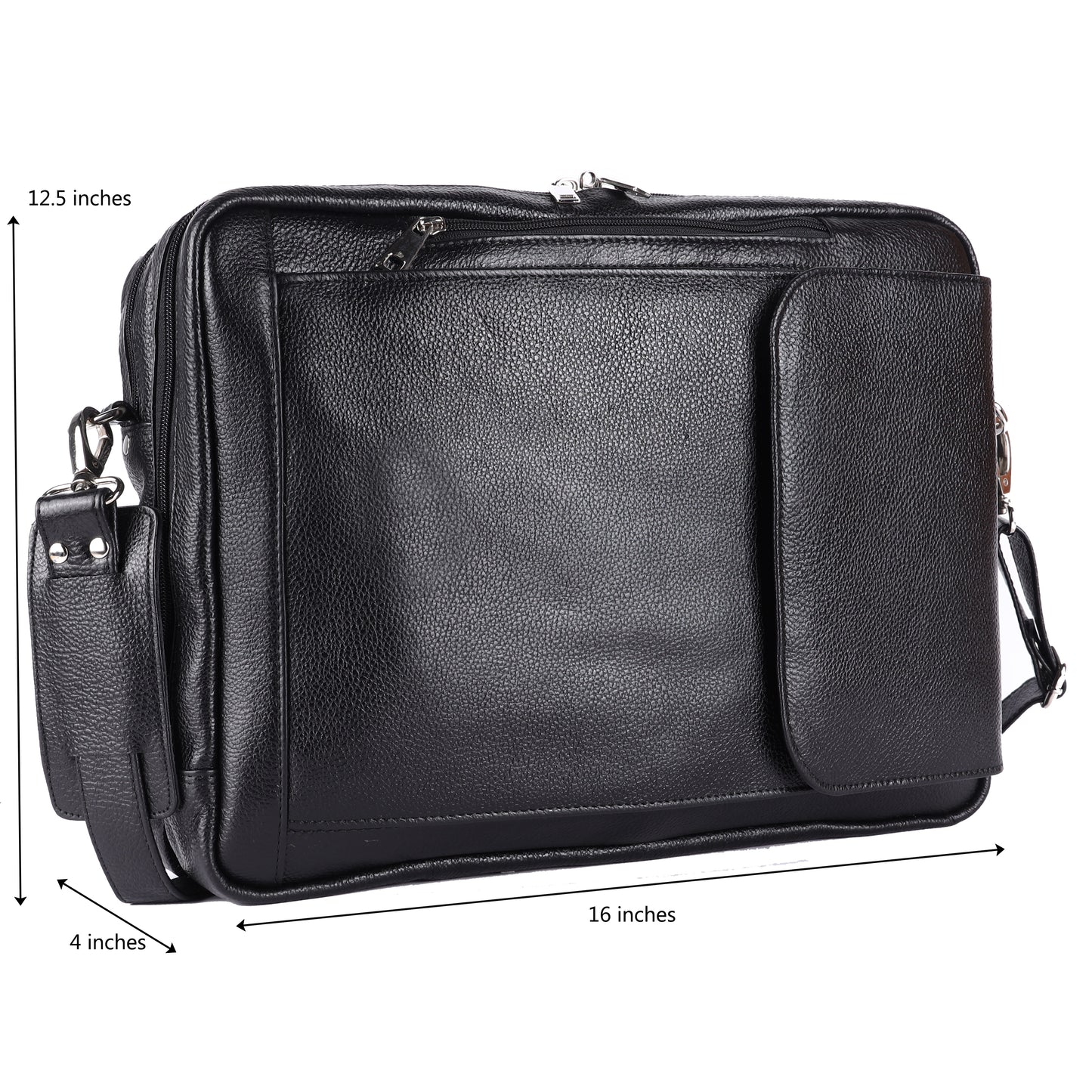Green Hide Leather 3 in 1 Laptop Bag
