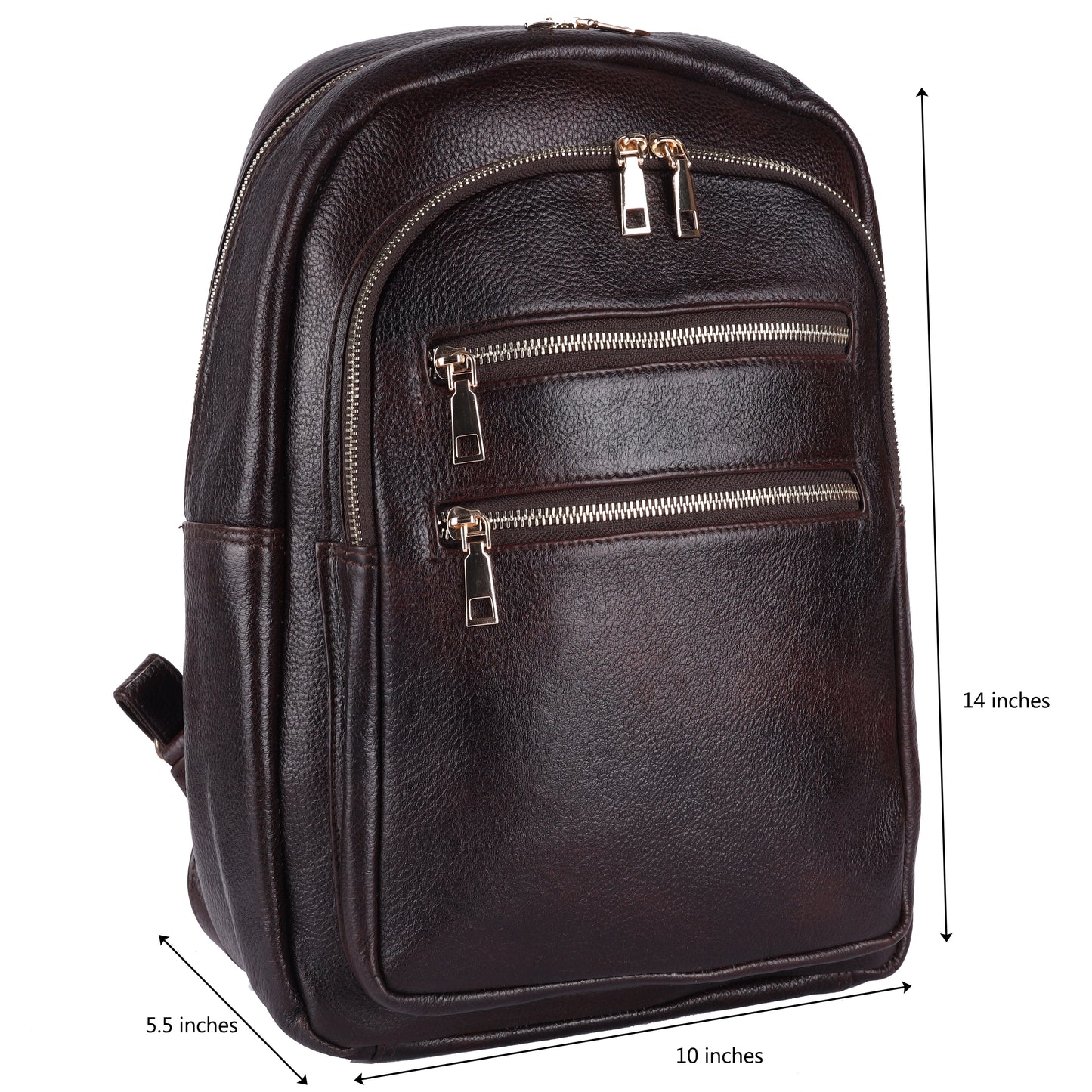 Green Hide Urban Edge Leather Backpack