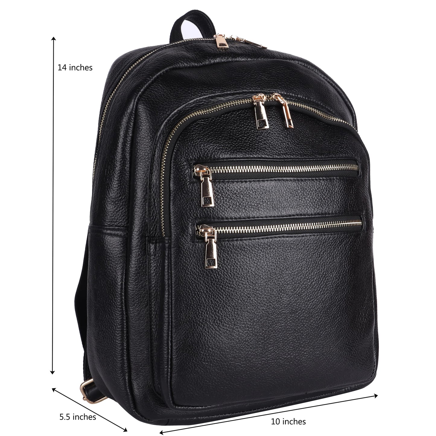 Green Hide Urban Edge Leather Backpack