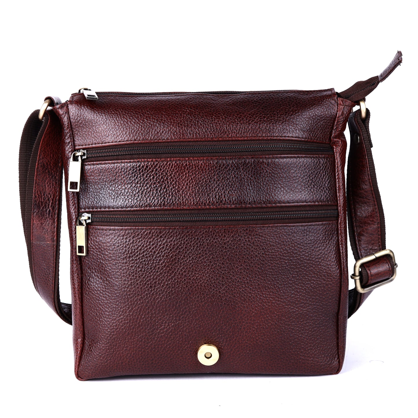 Green Hide Falcon Crest Leather Sling Bag