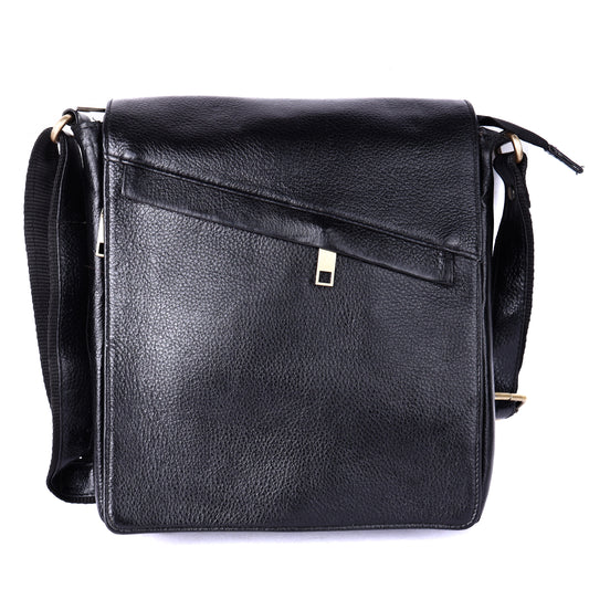 Green Hide Falcon Crest Leather Sling Bag