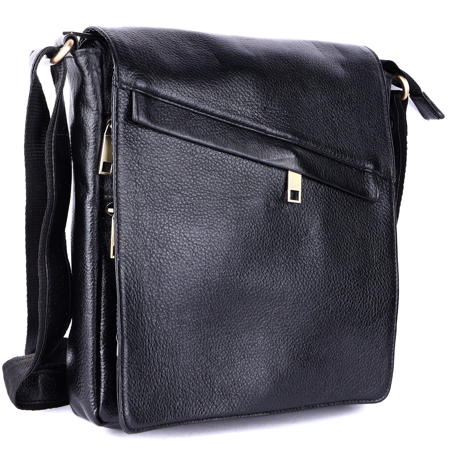 Green Hide Falcon Crest Leather Sling Bag