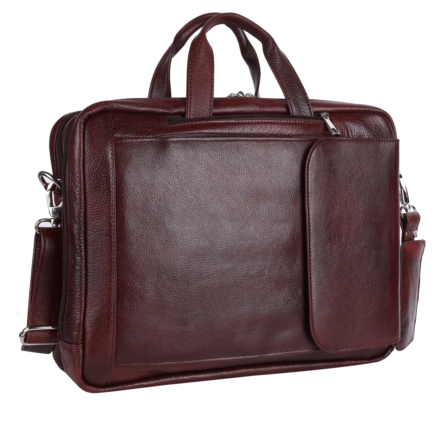 Green Hide Leather 3 in 1 Laptop Bag