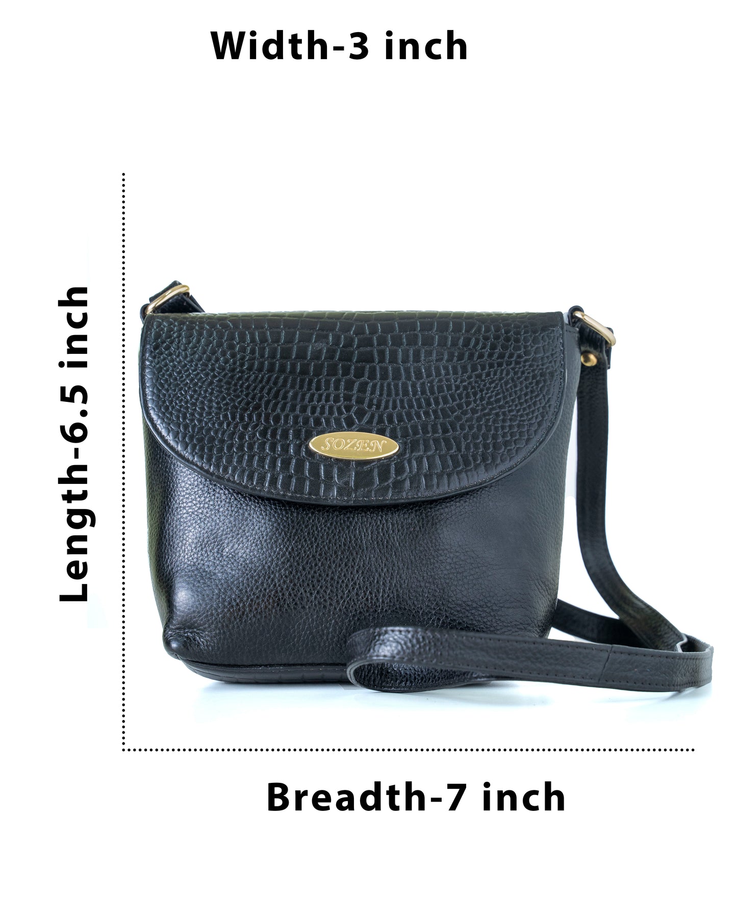 Green Hide Aarvika Leather Ladies Sling Bag