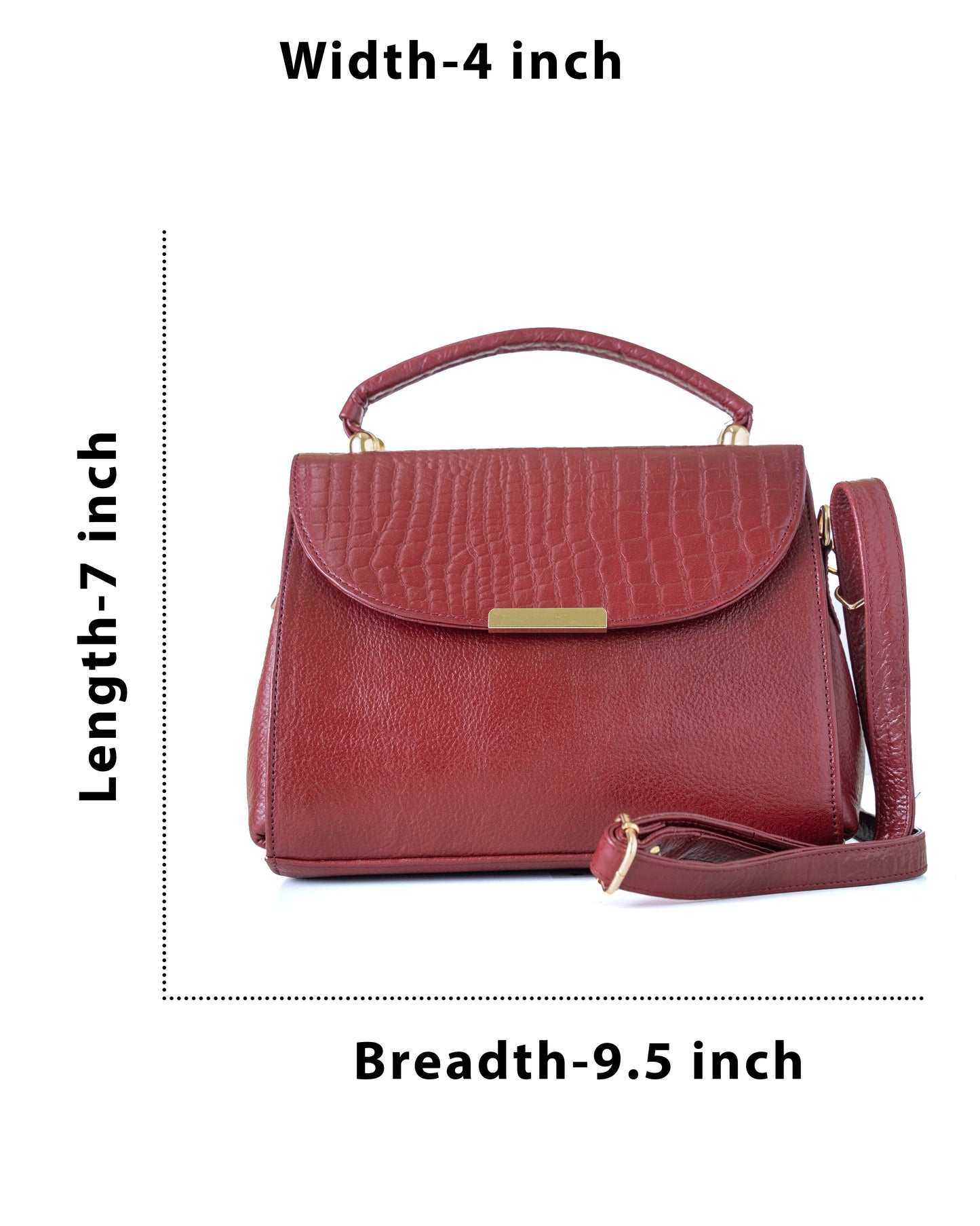 Green Hide Sayara Leather Ladies Bag
