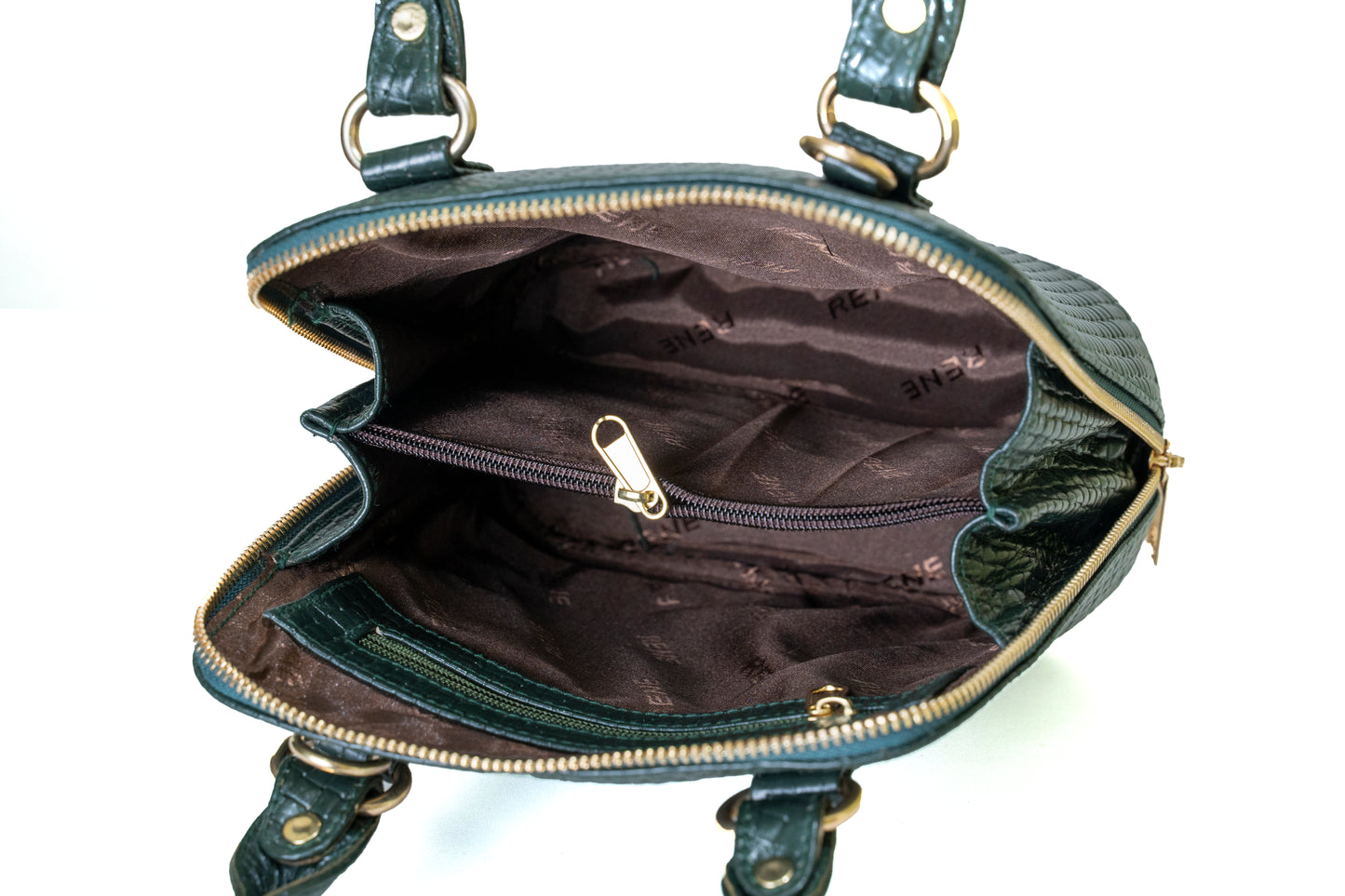 Green Hide Navisa Leather Ladies Bag