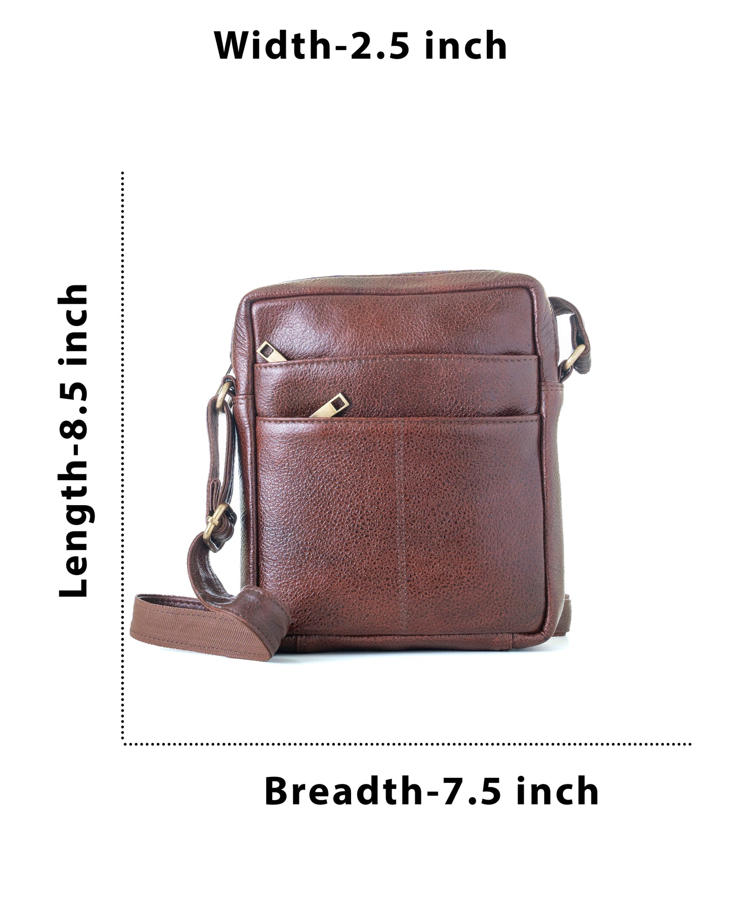 Green Hide Bravik Leather Sling Bag