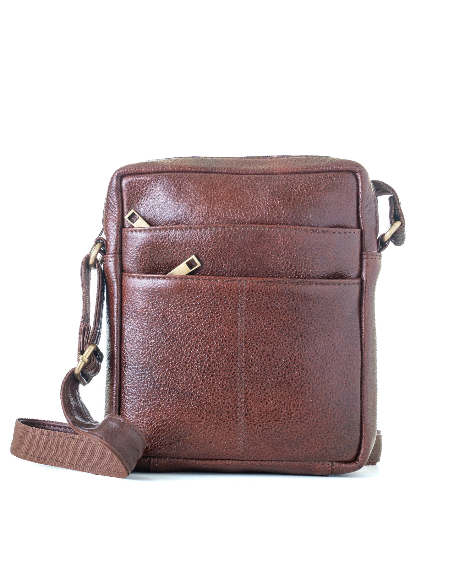 Green Hide Bravik Leather Sling Bag
