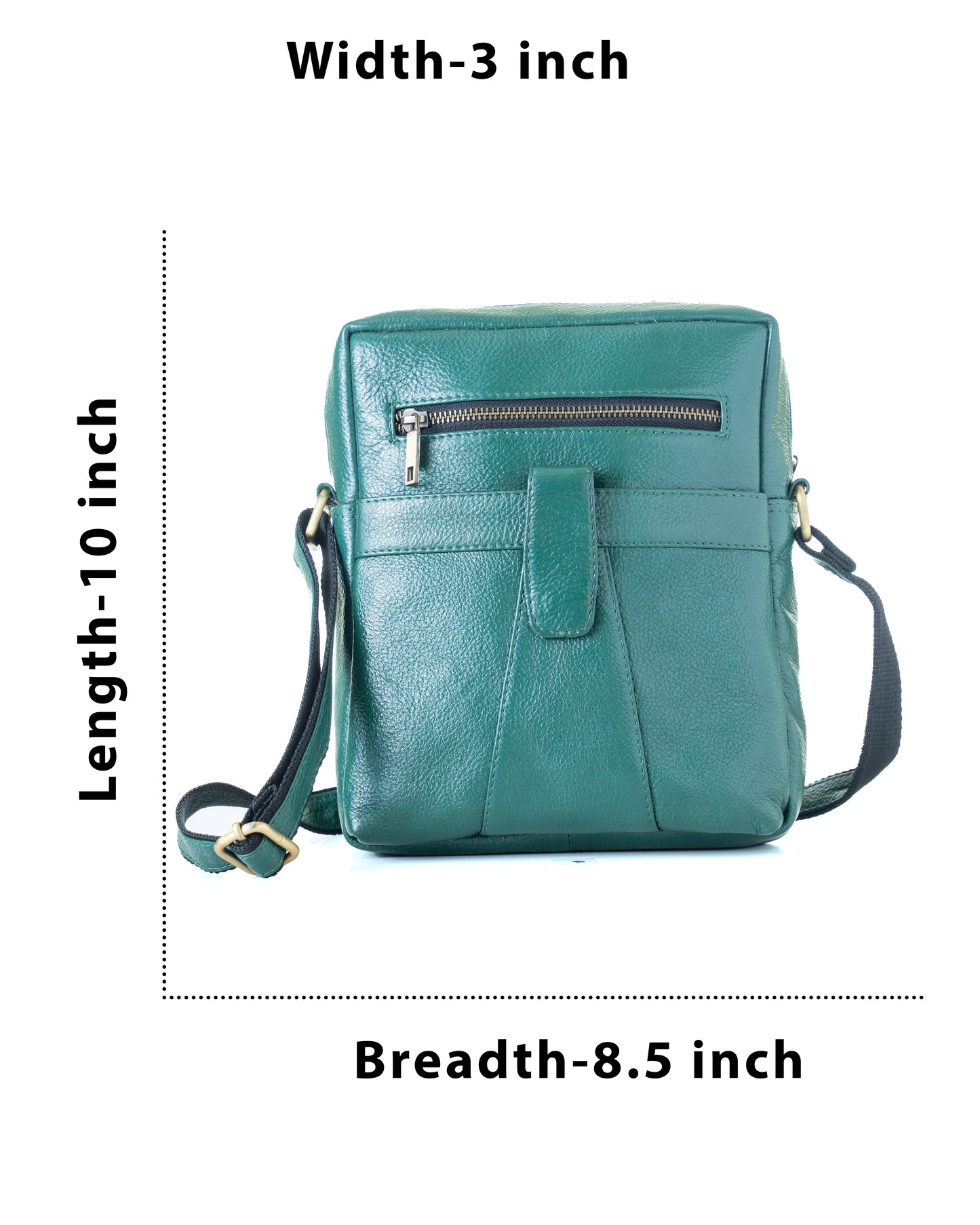Green Hide Tauren Leather Sling Bag