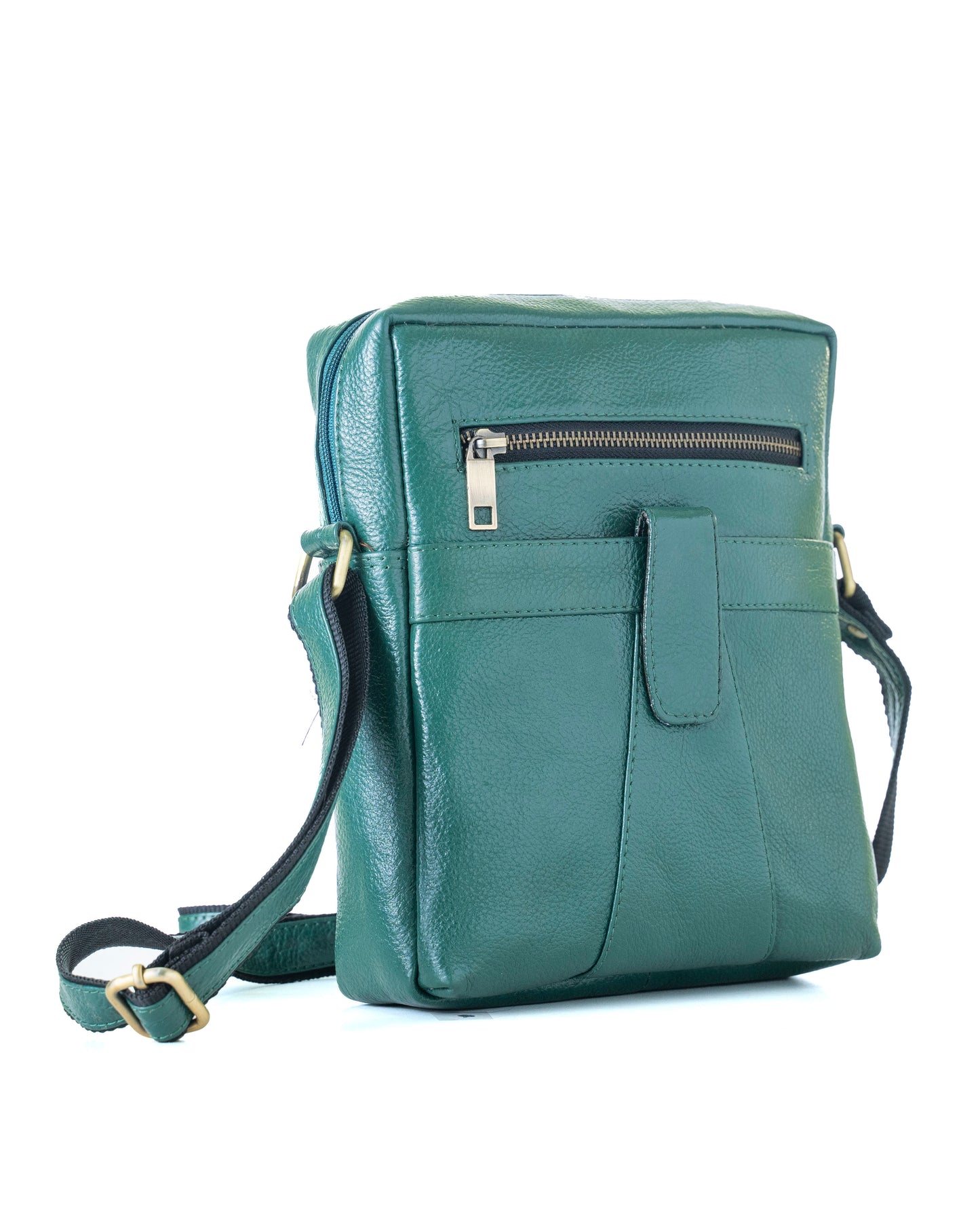 Green Hide Tauren Leather Sling Bag