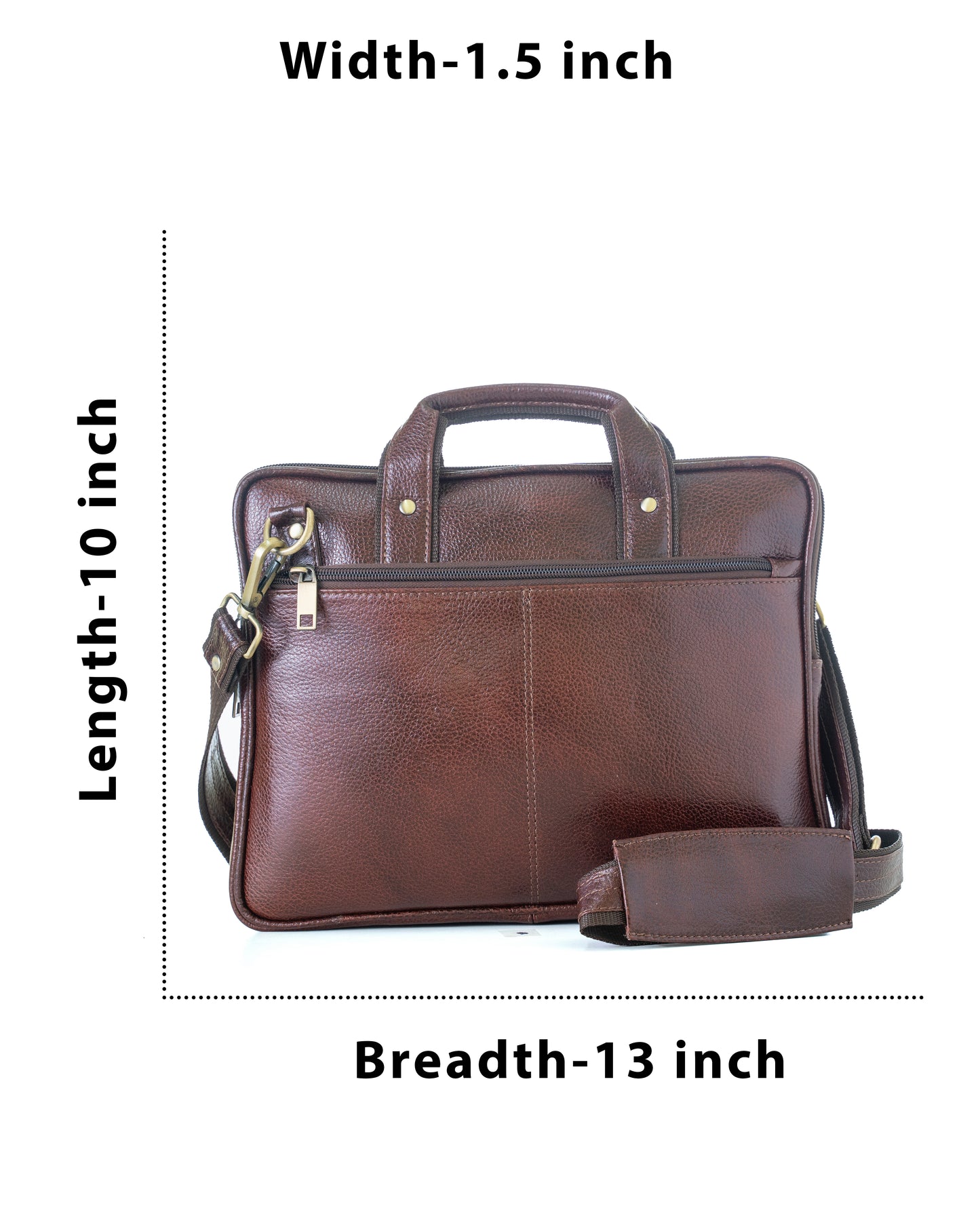 Green Hide Axiom Leather Laptop Bag