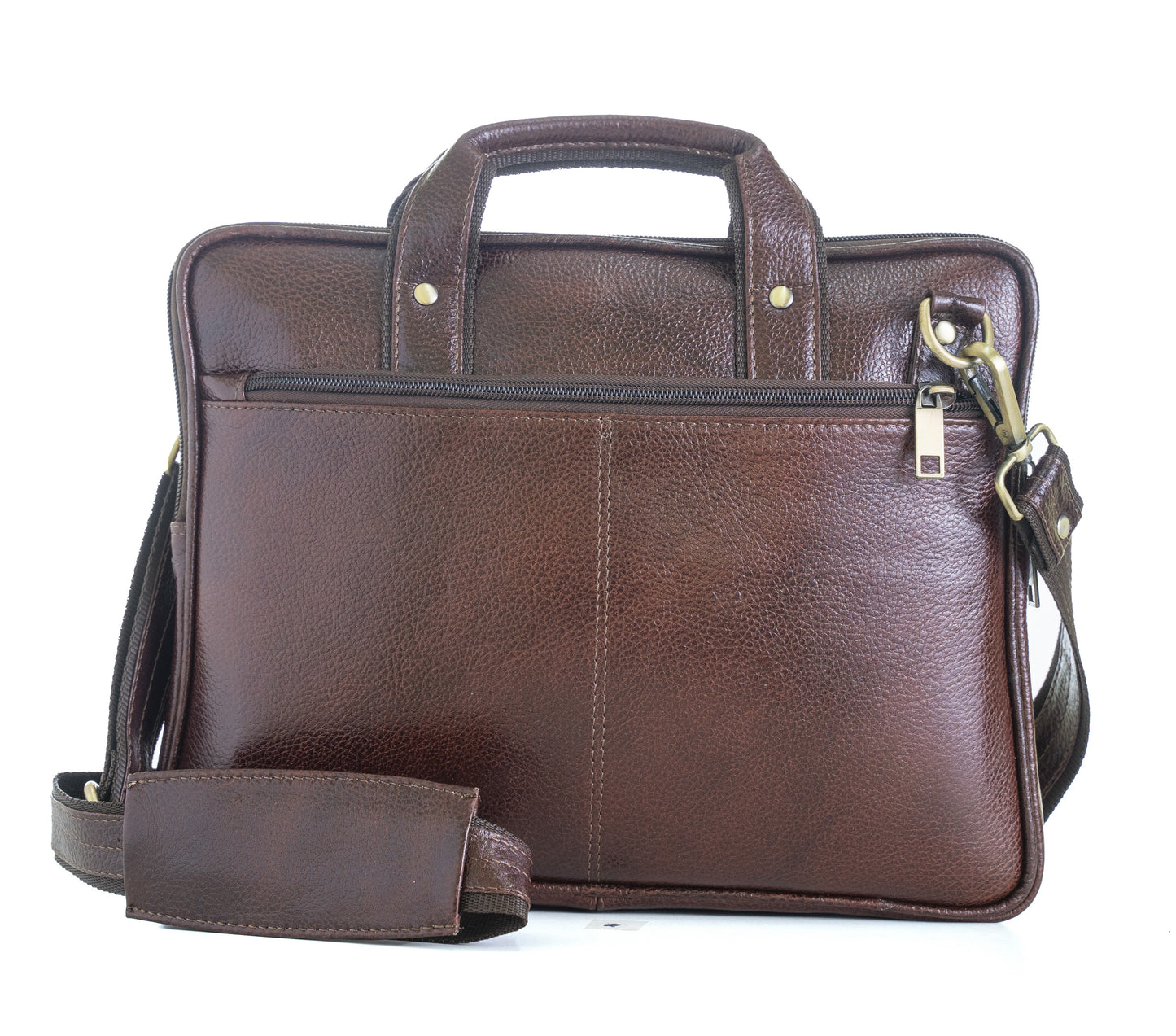 Green Hide Axiom Leather Laptop Bag