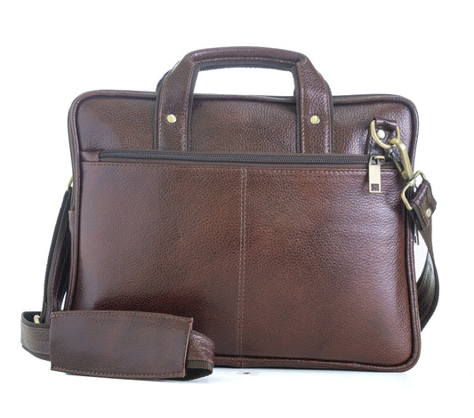 Green Hide Axiom Leather Laptop Bag