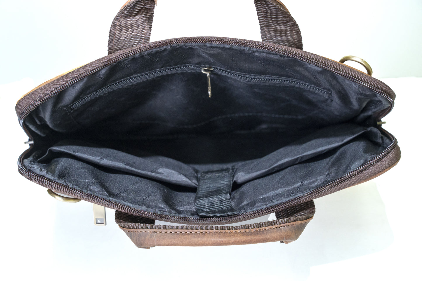 Green Hide Axiom Leather Laptop Bag