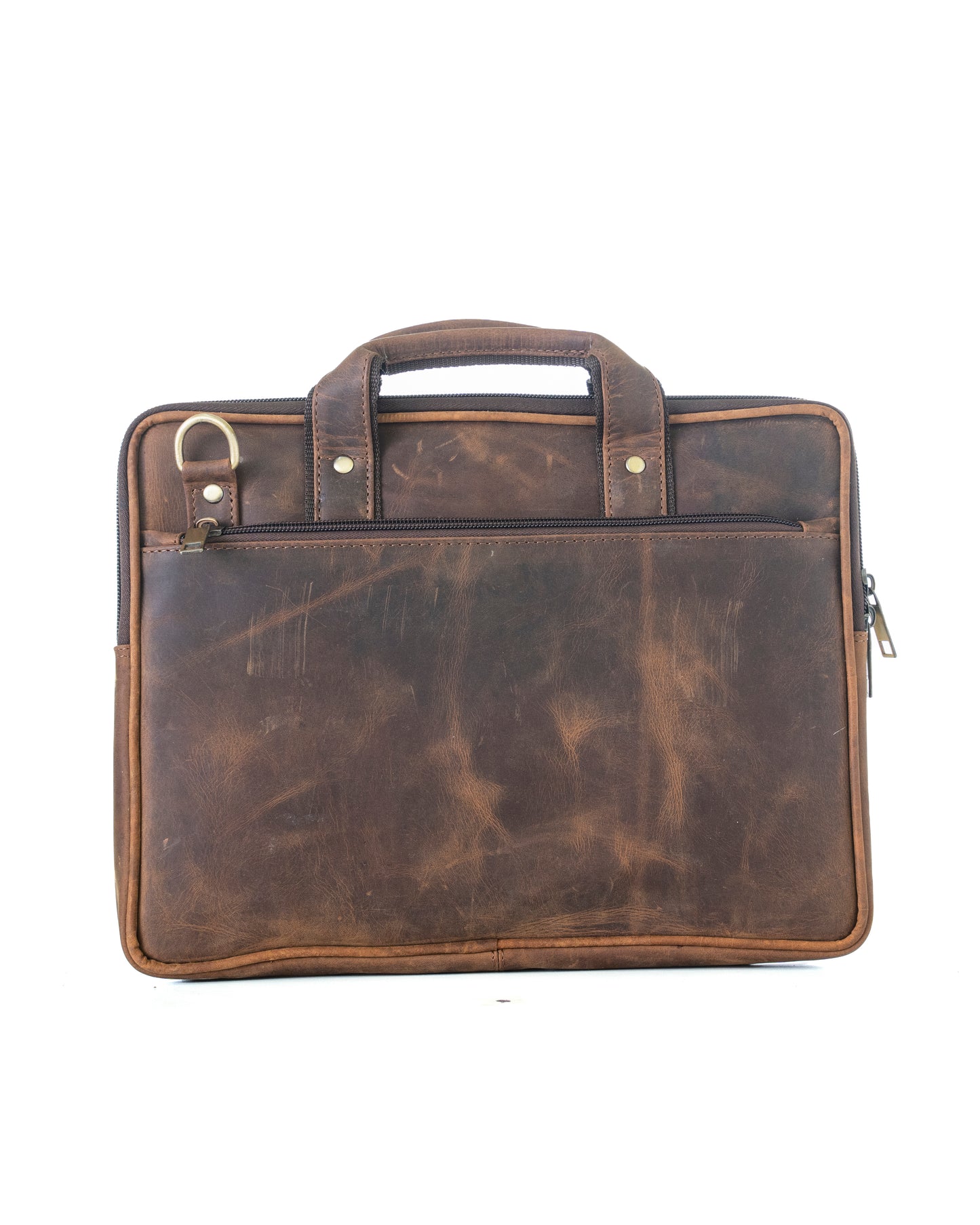 Green Hide Axiom Leather Laptop Bag