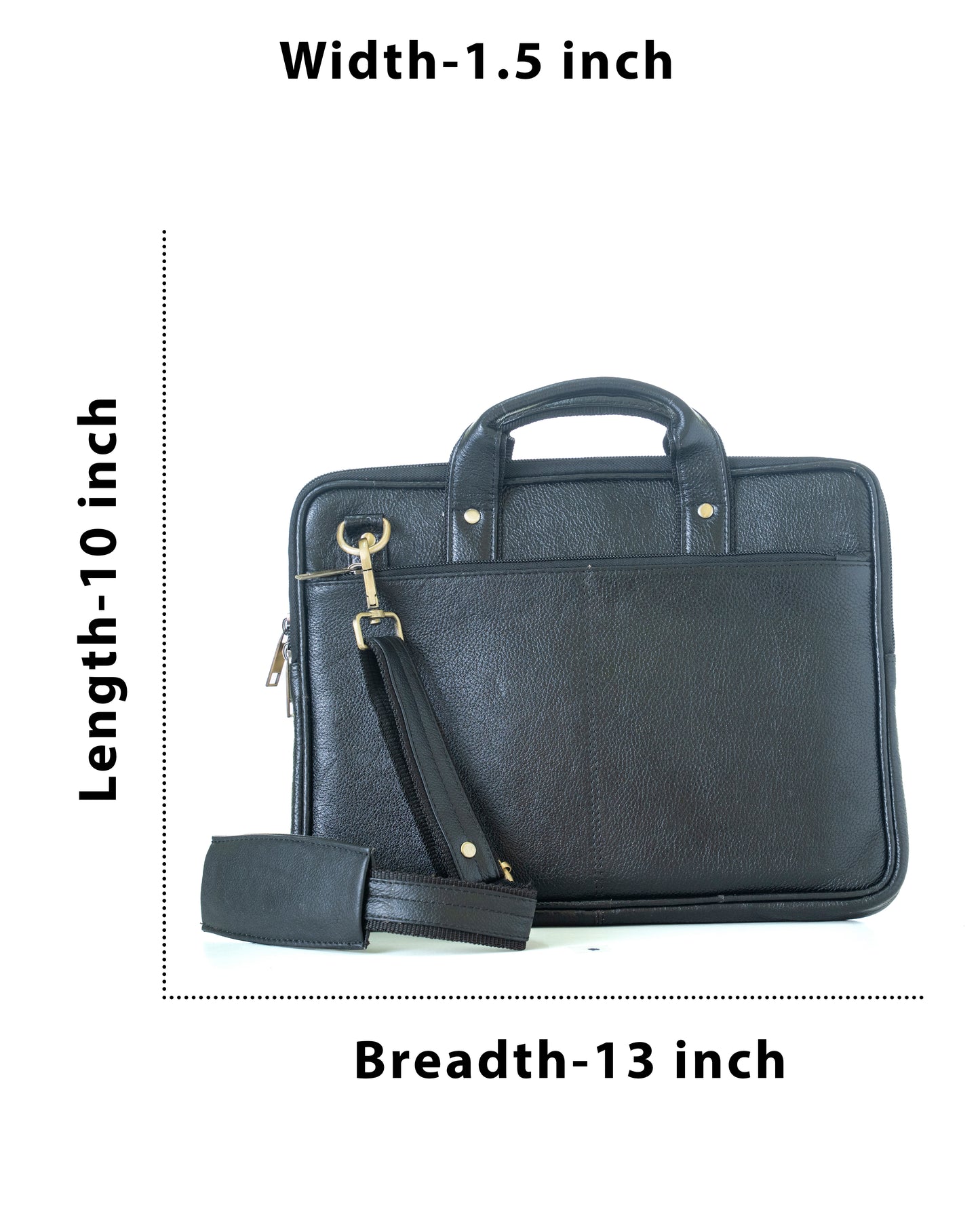 Green Hide Axiom Leather Laptop Bag