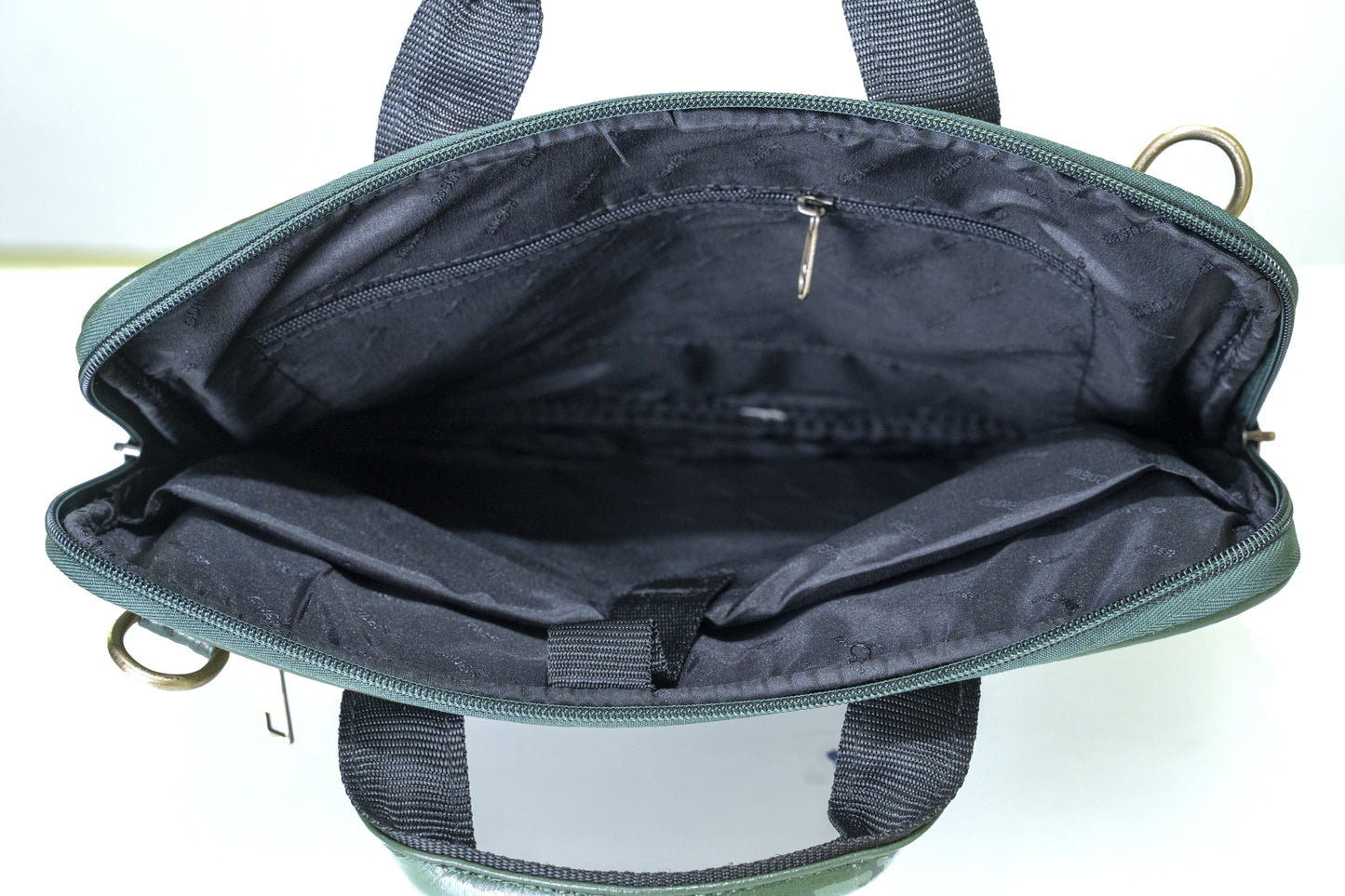 Green Hide Axiom Leather Laptop Bag