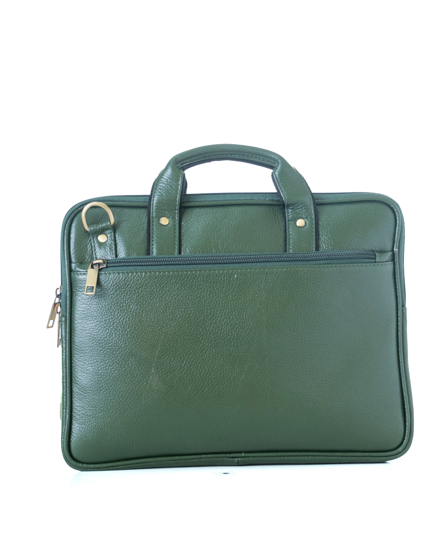 Green Hide Axiom Leather Laptop Bag