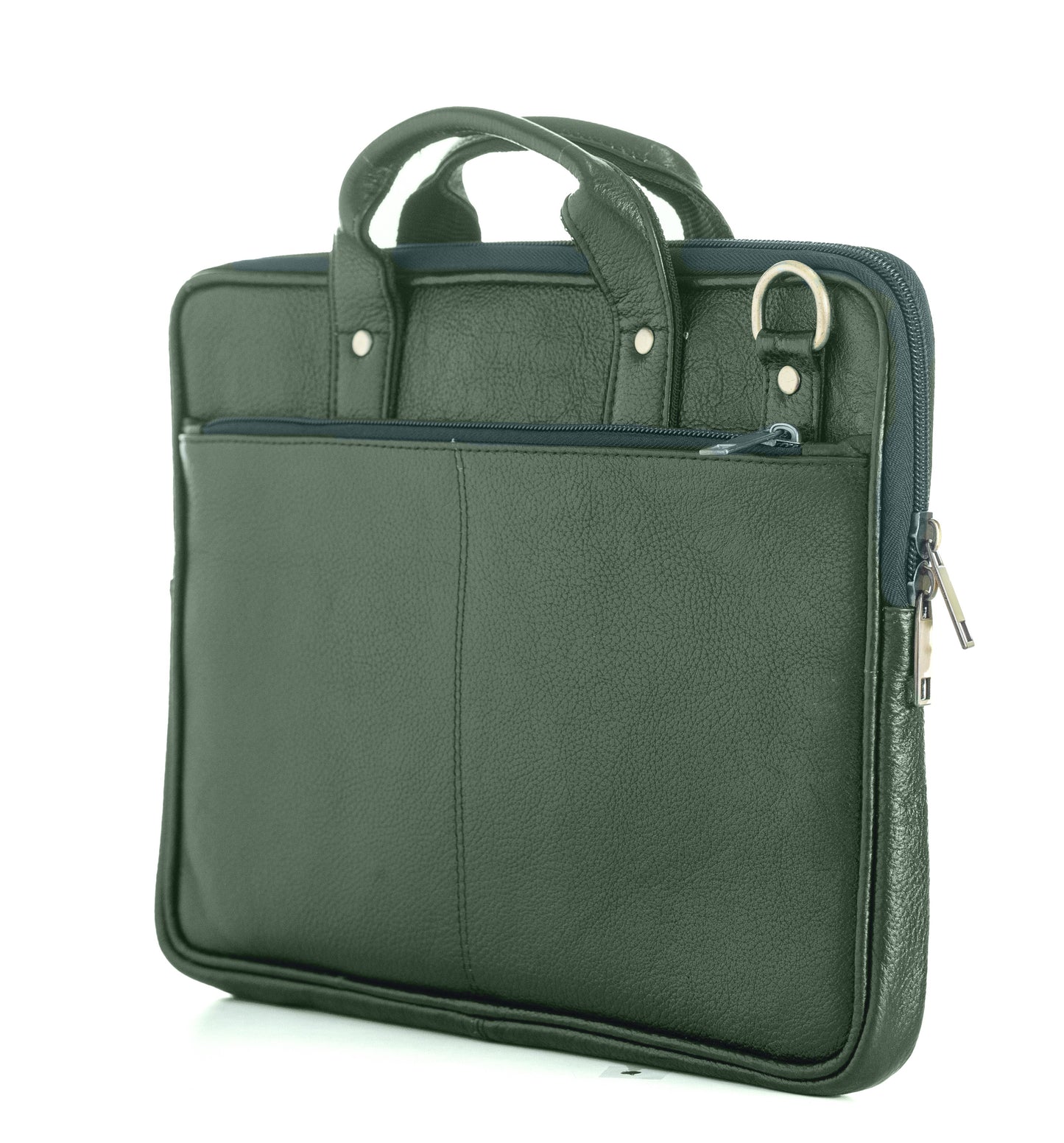 Green Hide Axiom Leather Laptop Bag
