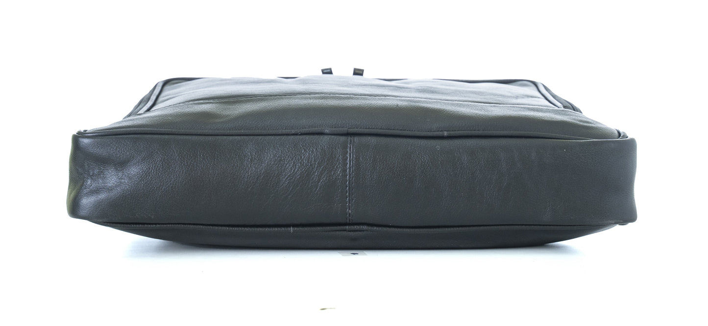 Green Hide Verve Leather Laptop Bag