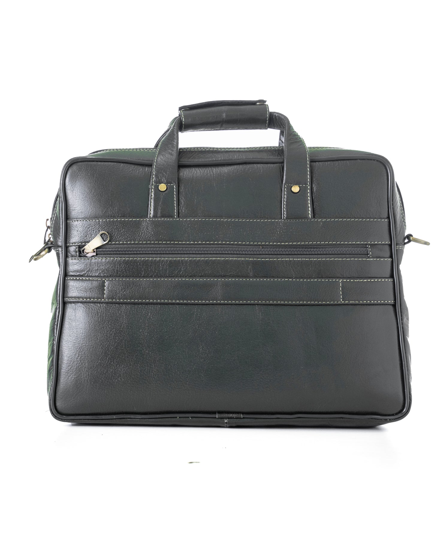 Green Hide Ardor Leather Laptop Bag