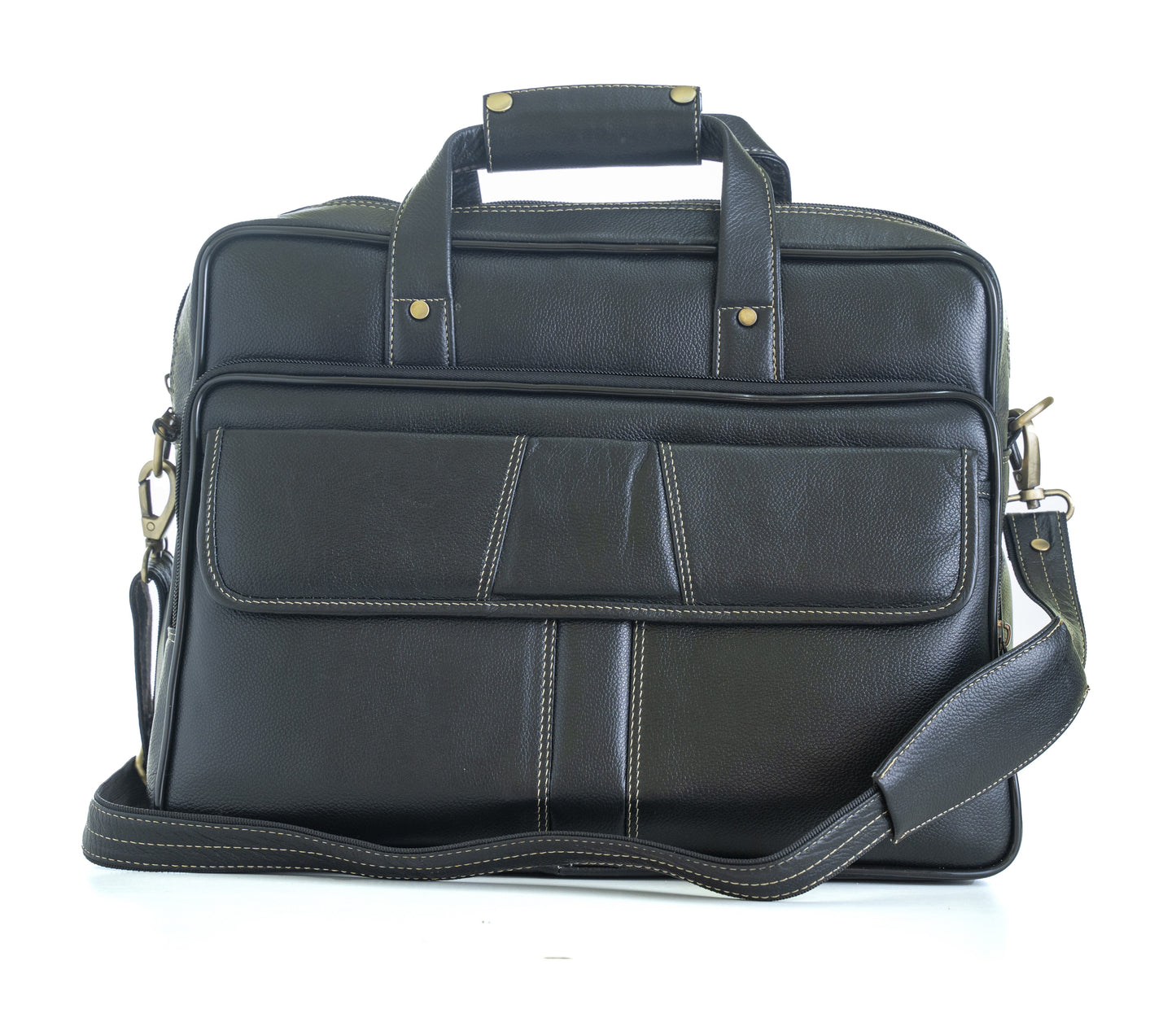 Green Hide Ardor Leather Laptop Bag