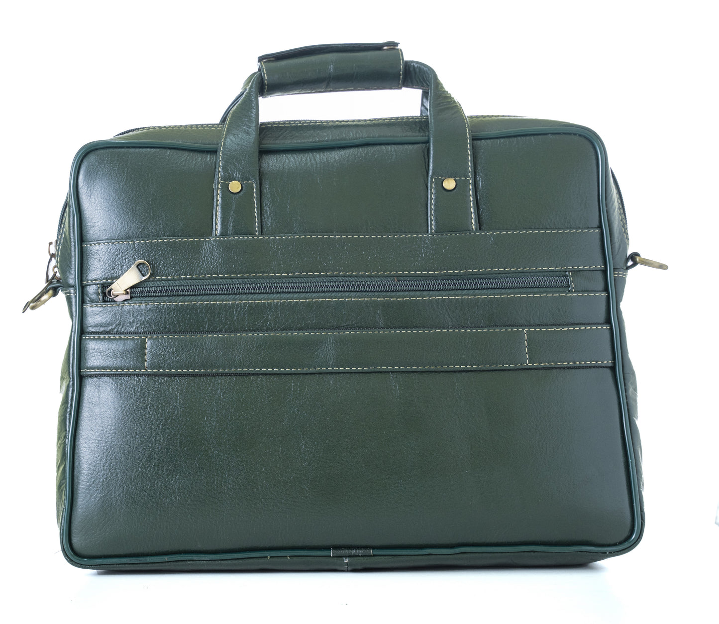 Green Hide Ardor Leather Laptop Bag