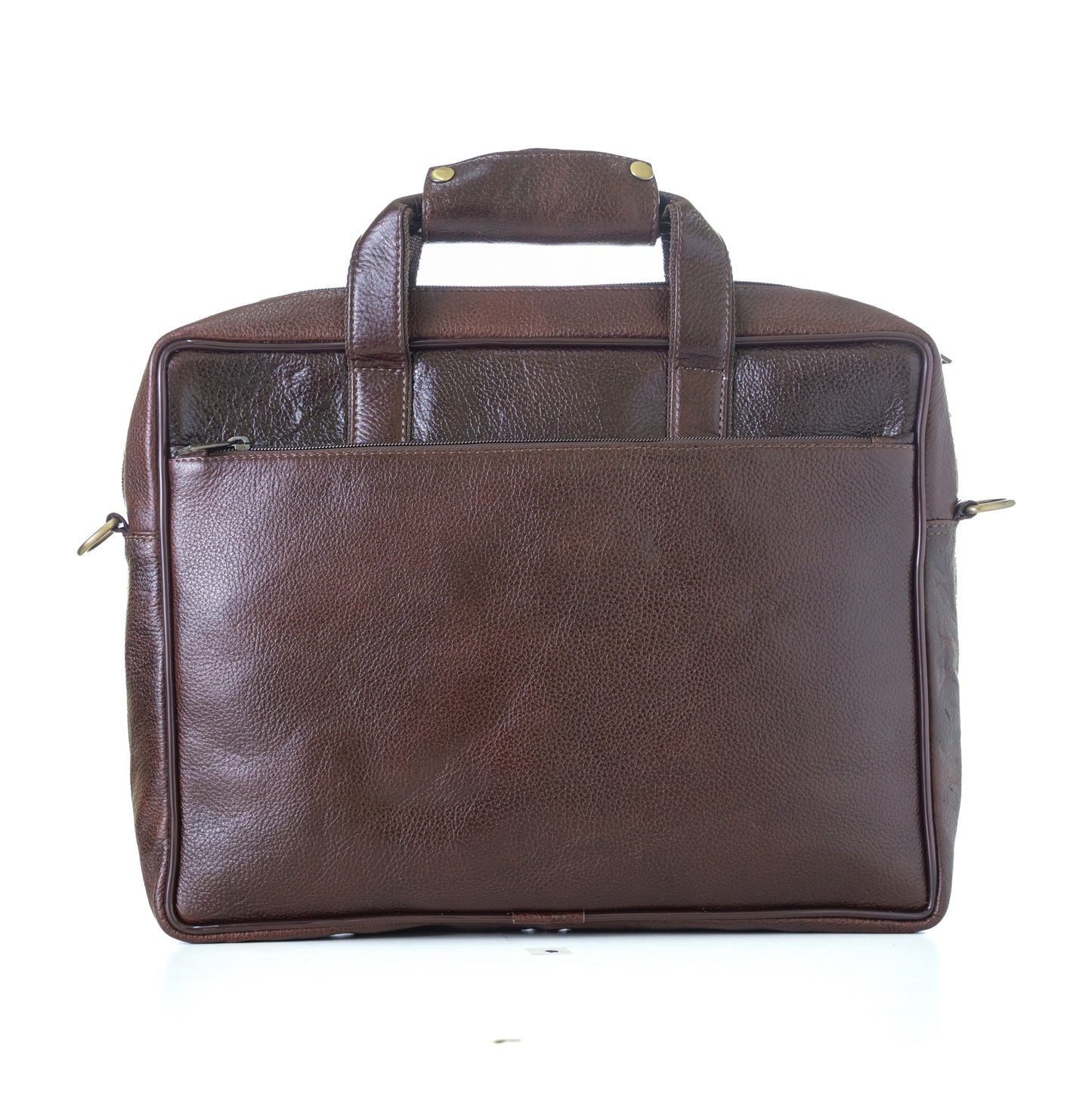 Green Hide Obsidian Leather Laptop Bag