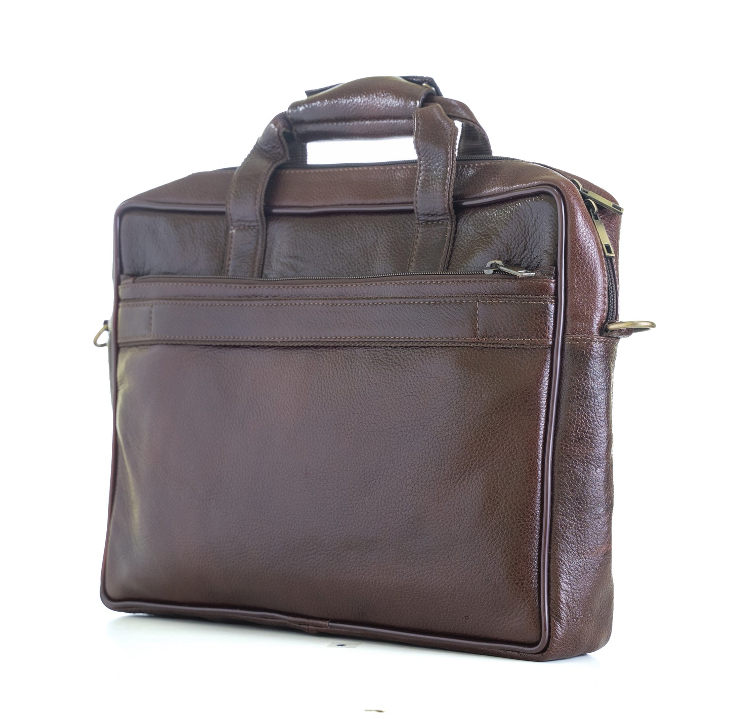 Green Hide Obsidian Leather Laptop Bag