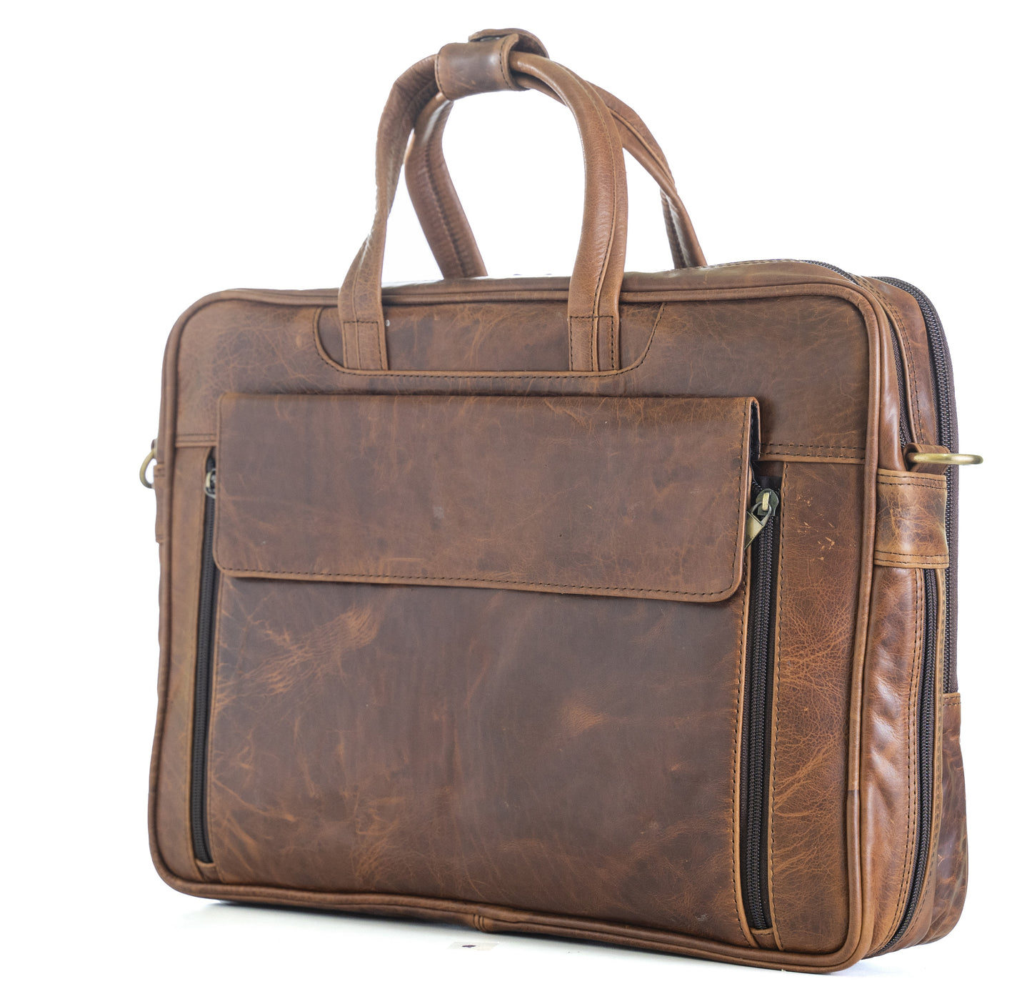 Green Hide Niveus Leather Laptop Bag