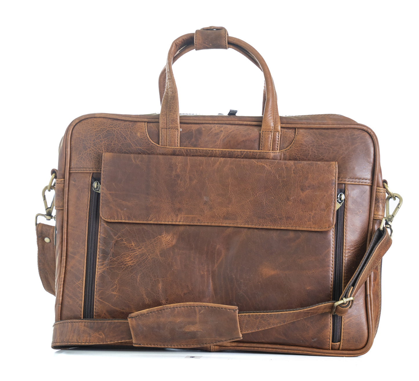Green Hide Niveus Leather Laptop Bag