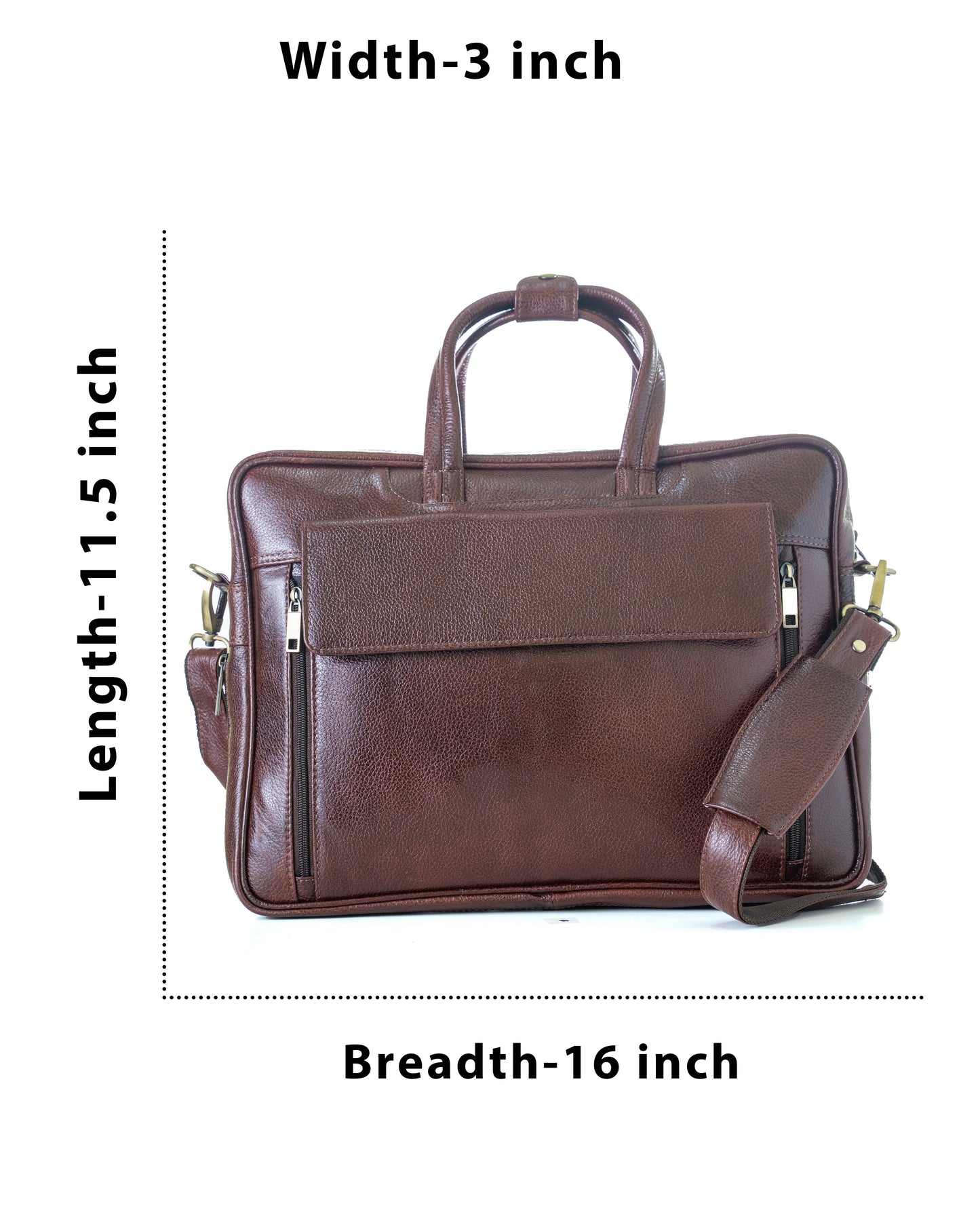 Green Hide Niveus Leather Laptop Bag