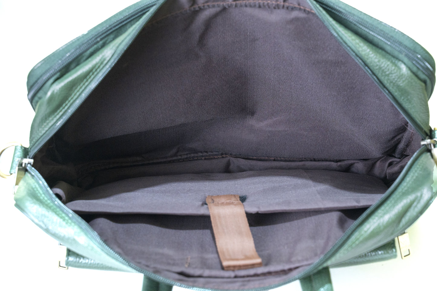 Green Hide Niveus Leather Laptop Bag