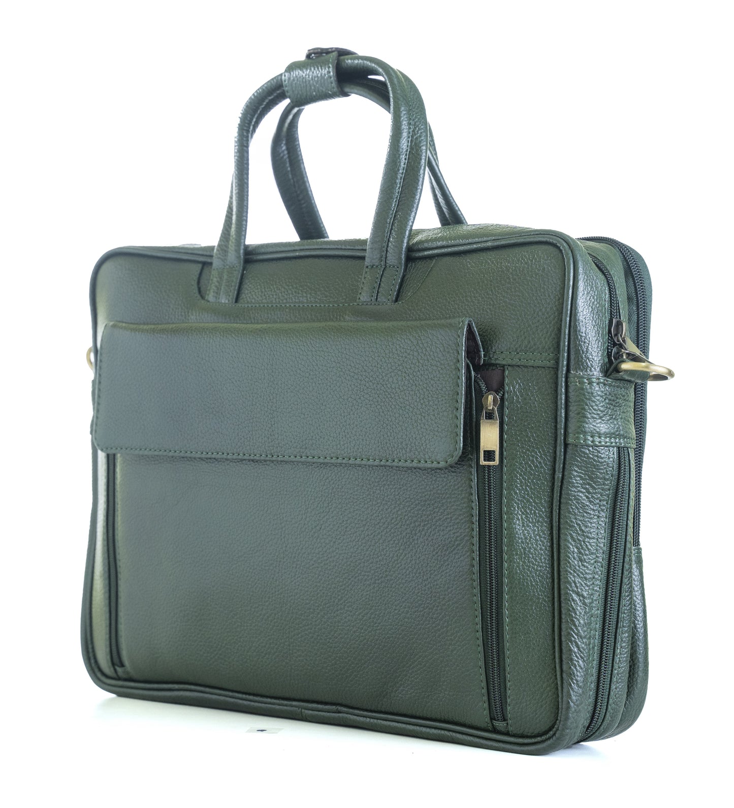 Green Hide Niveus Leather Laptop Bag
