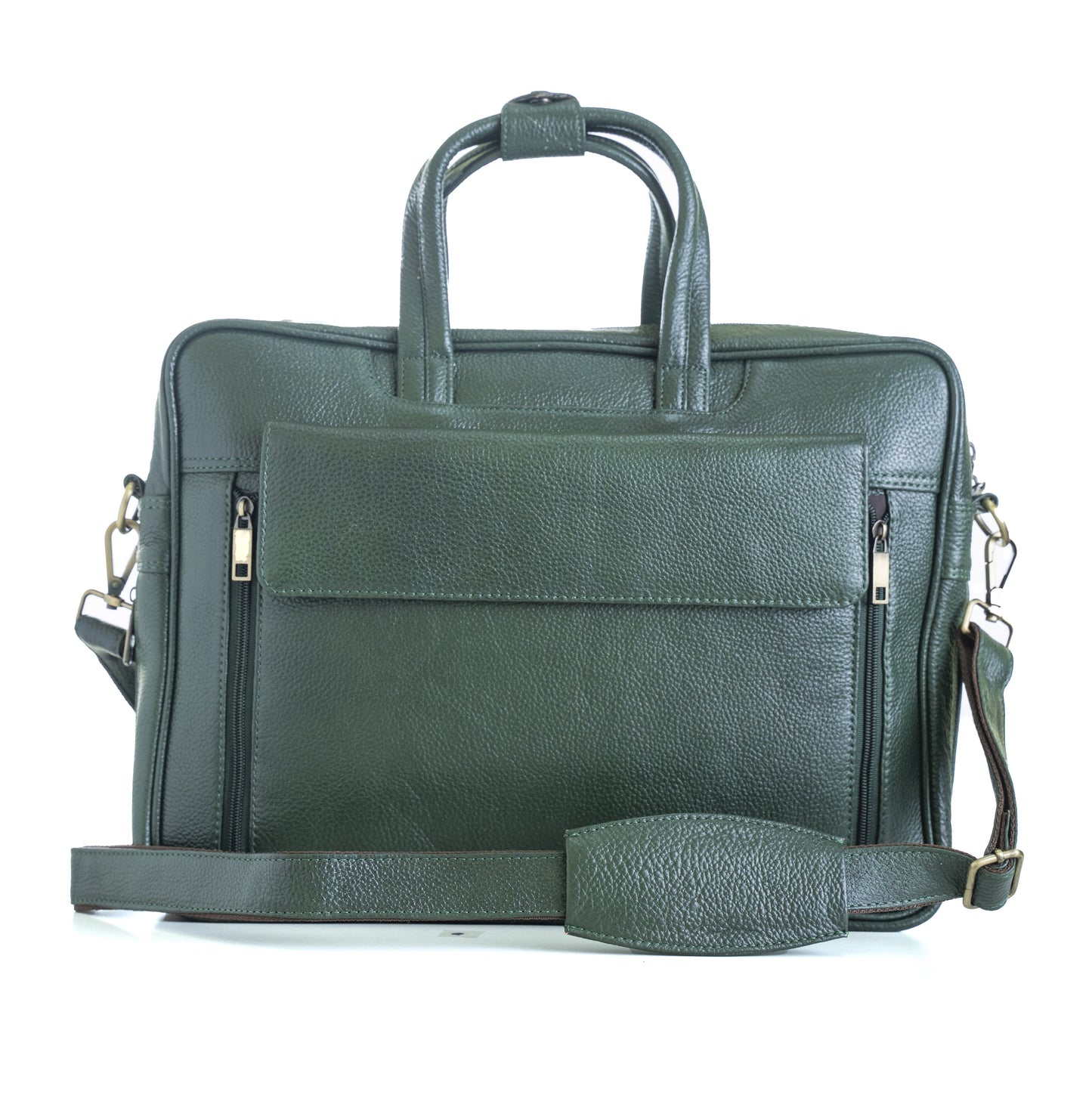 Green Hide Niveus Leather Laptop Bag