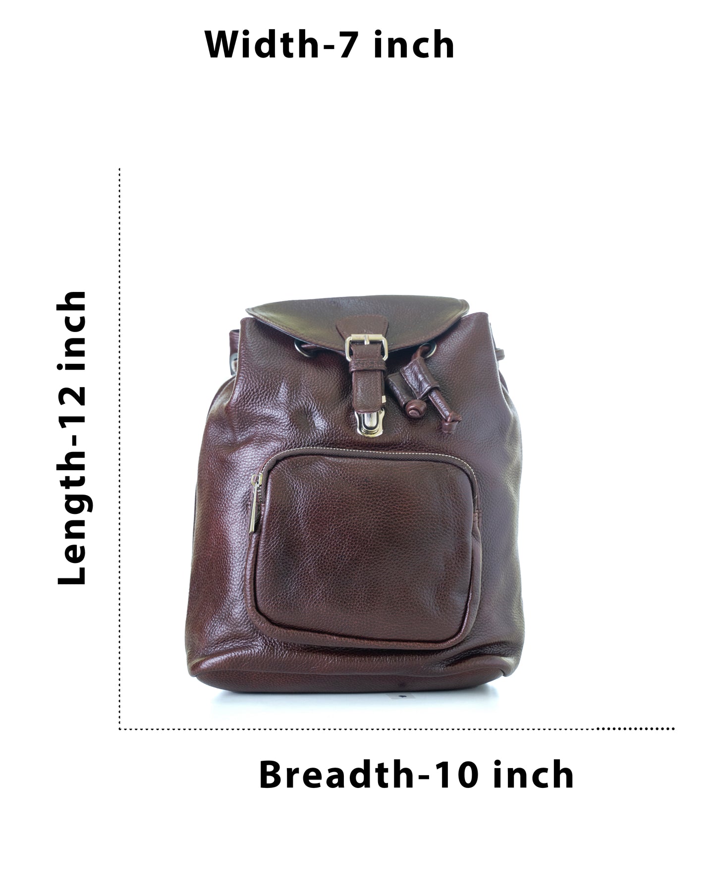Green Hide Aureo Leather Ladies Backpack