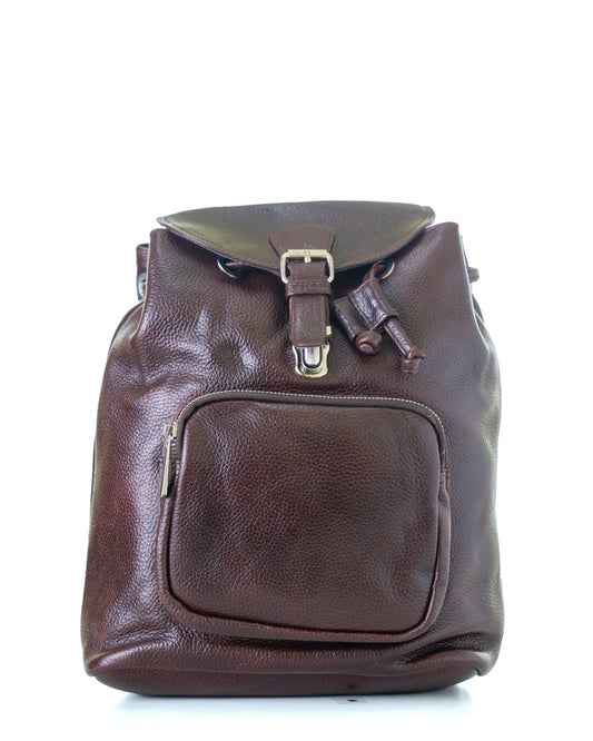 Green Hide Aureo Leather Ladies Backpack