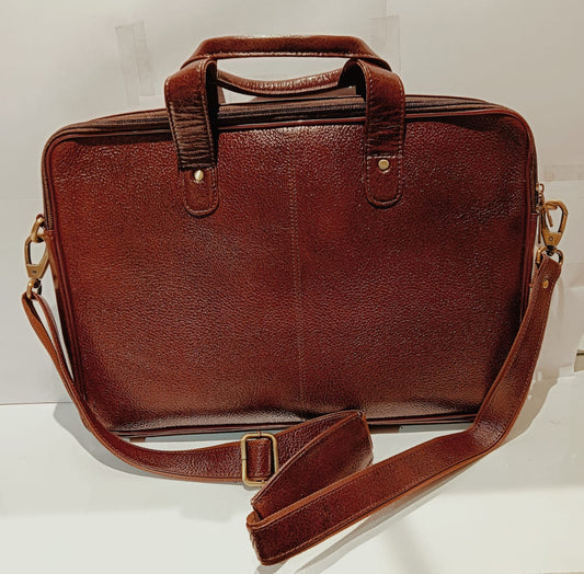 Green Hide Corvek Leather Laptop Bag