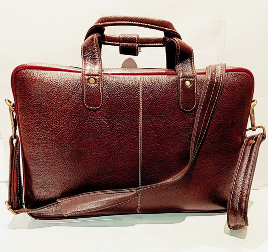 Green Hide Bravion Leather Laptop Bag
