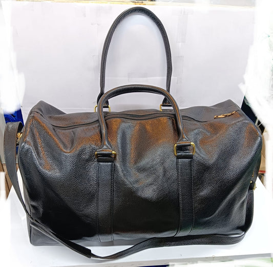 Green Hide Trenox Leather Duffle Bag