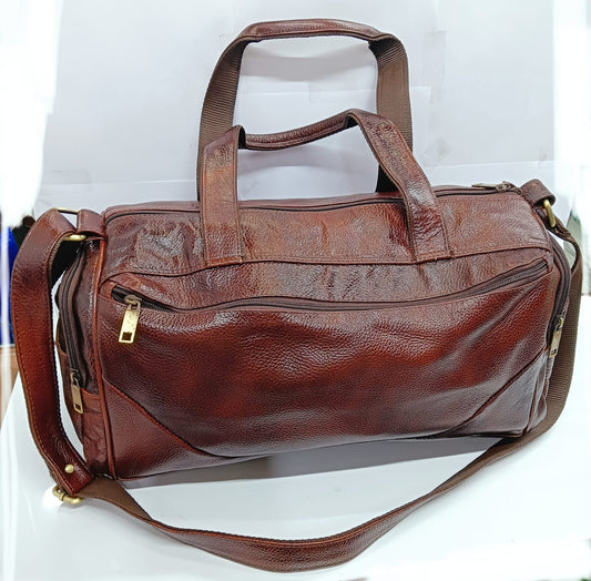 Green Hide Elvon Leather Duffle Bag