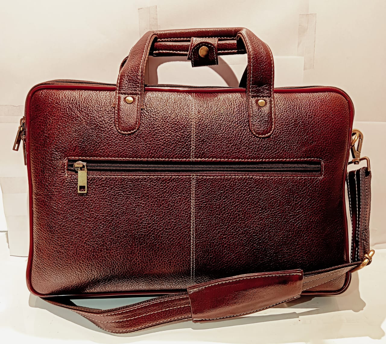 Green Hide Bravion Leather Laptop Bag