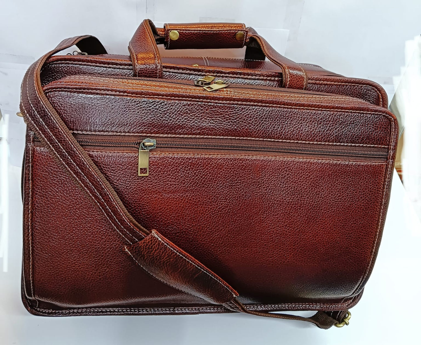 Green Hide Arvenor Leather Laptop Bag