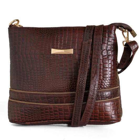 Green Hide Nayara Leather Ladies Sling Bag